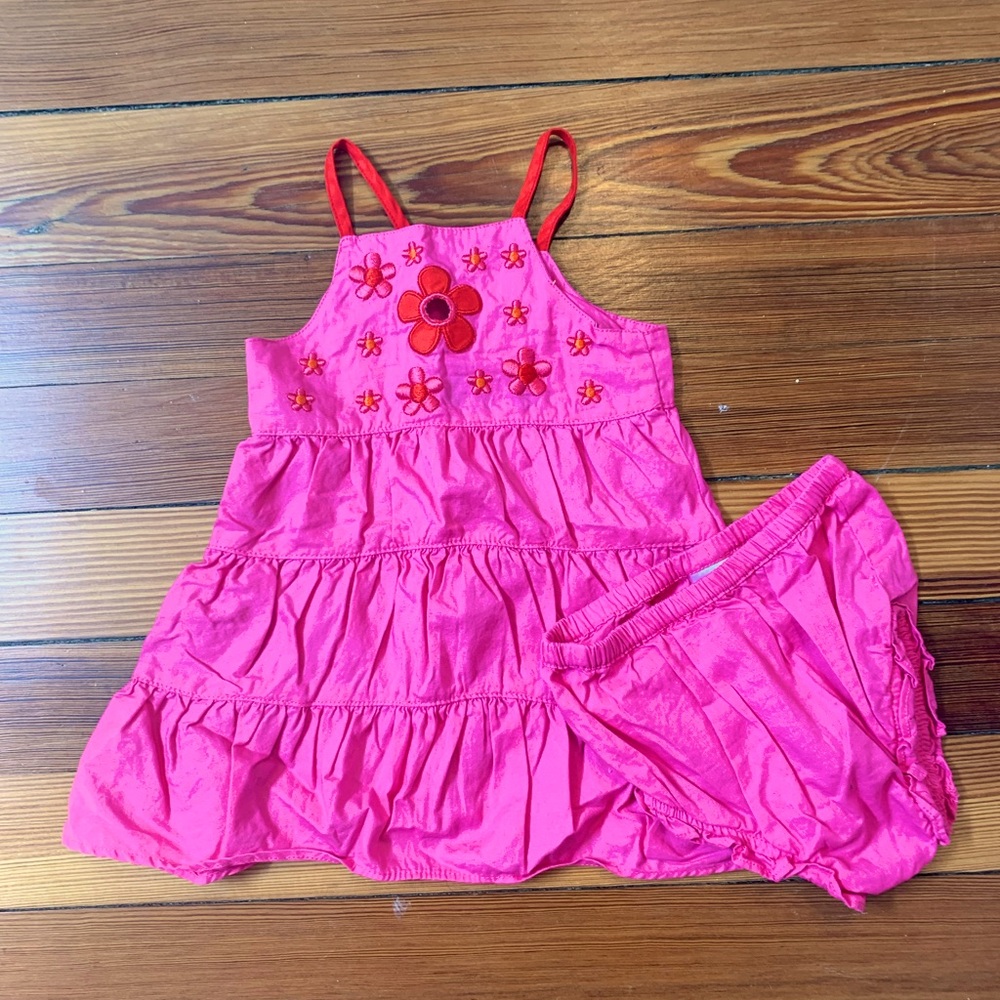 Oink Baby dress and bloomers